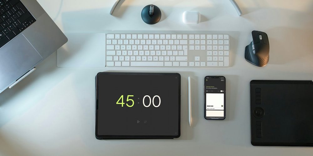 Key functions of the 45-minute online timer